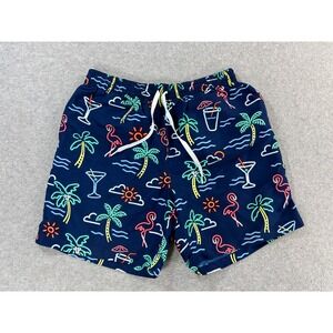 Chubbies NEON BEACH Mesh Lined Swim Trunks‎ Shorts (Men's Medium) Blue - 7"